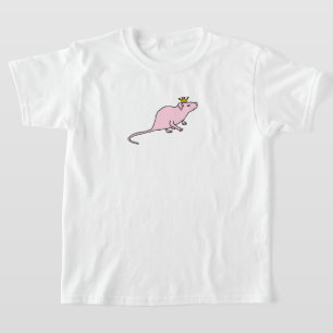 rosafarbener Königratte T-Shirt