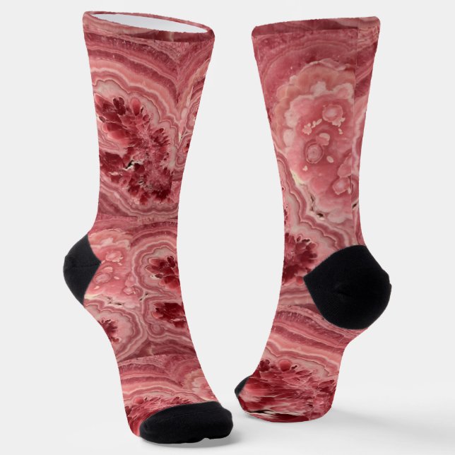 Rosafarbener Stein Socken (Gewinkelt)