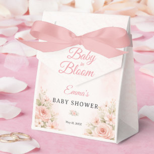 Rosafarbenes Blumen-Baby-in-Blüten-Design  Geschenkschachtel