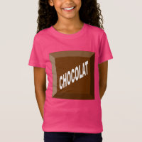 Rosafarbenes feines Jersey-T-Shirt für Schokoladen
