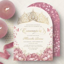 Rosafarbenes Gold Königliche Prinzessin Quinceaner