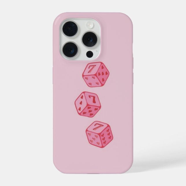 rosafarbenes iPhone-Case iPhone 15 Pro Hülle (Rückseite)