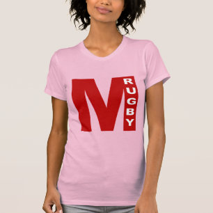Rosafarbenes Jersey-T-Shirt MILANO RUGBY T-Shirt