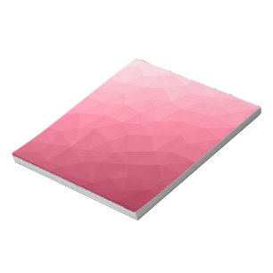 Rosafarbenes Licht Gradient geometrisches Maschenm Notizblock
