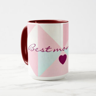 Rosafarbenes Minz-Abstrakt Beliebte Kollektion Tasse