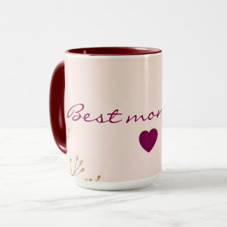 Rosafarbenes Minz-Abstrakt-Trend-Kollektion Tasse