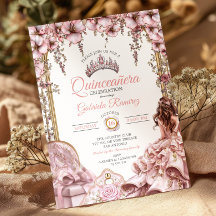 Rosafarbenes Silber-Tiara-Blumen-Quinceañera