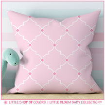 Rosafarbenes Vierblatt-Mädchen-Babyzimmer
