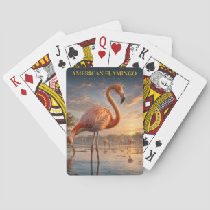 Rosaflamingo-Küstenlagune ANIMALS Poker Spielkarten