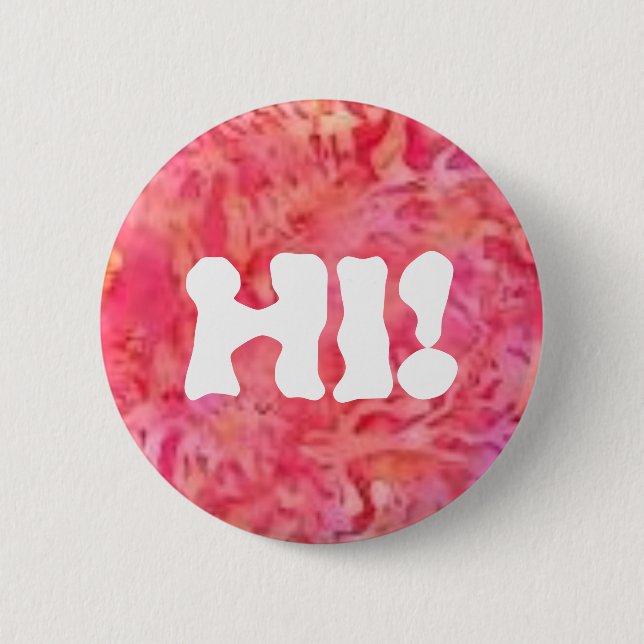 Rosahallo Knopf Button (Vorderseite)
