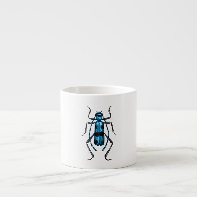 Rosalia Alpina Käfer Espressotasse (Vorderseite)