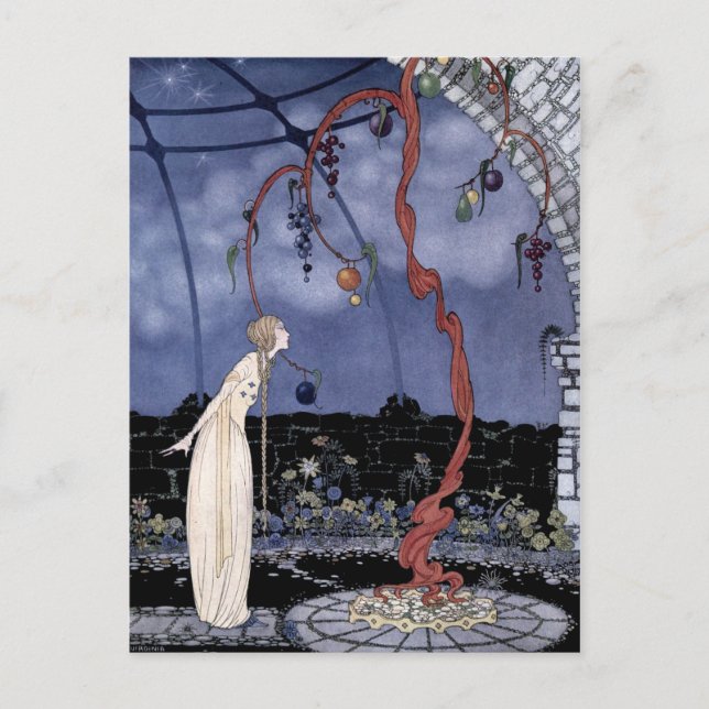 Rosalie und der Zauberpflanzenbaum Postkarte (Vorderseite)