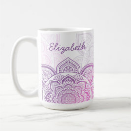 Rosaline Mandala 15 oz. Personalized Mug Kaffeetasse
