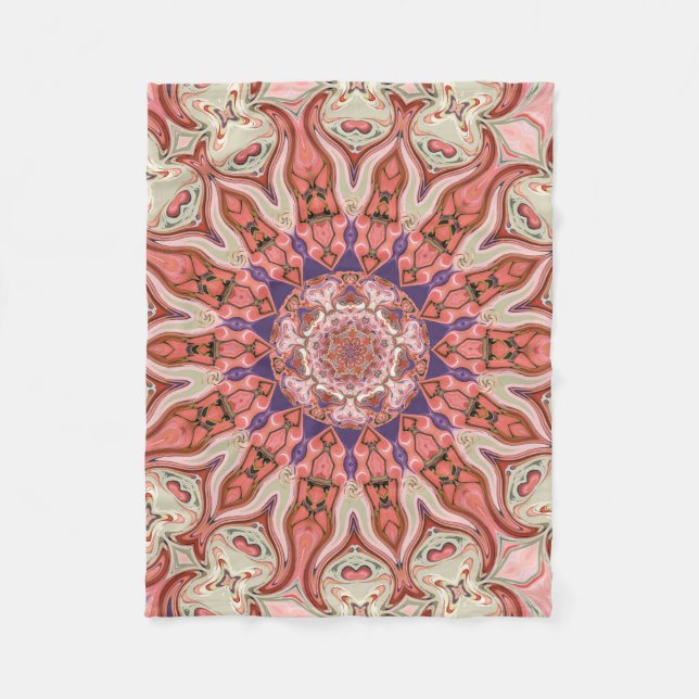 Rosamandala-kleine Fleece-Decke des Special-sieben Fleecedecke (Vorderseite)