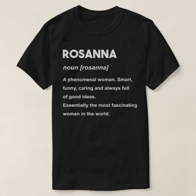Rosanna Name T-Shirt (Design vorne)