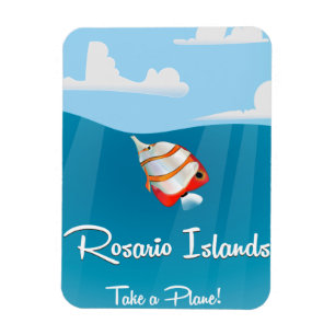 Rosario-Inseln Vintage-Reiseposter Magnet