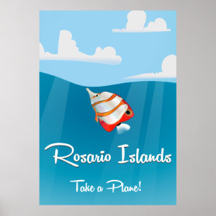Rosario-Inseln Vintage-Reiseposter Poster