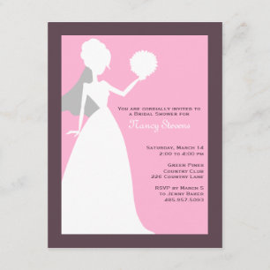 Rosario {pink} Einladungen zur Bridal-Dusche