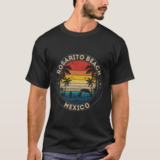 Rosarito Beach Mexico Erinnerung T-Shirt (Vorderseite)