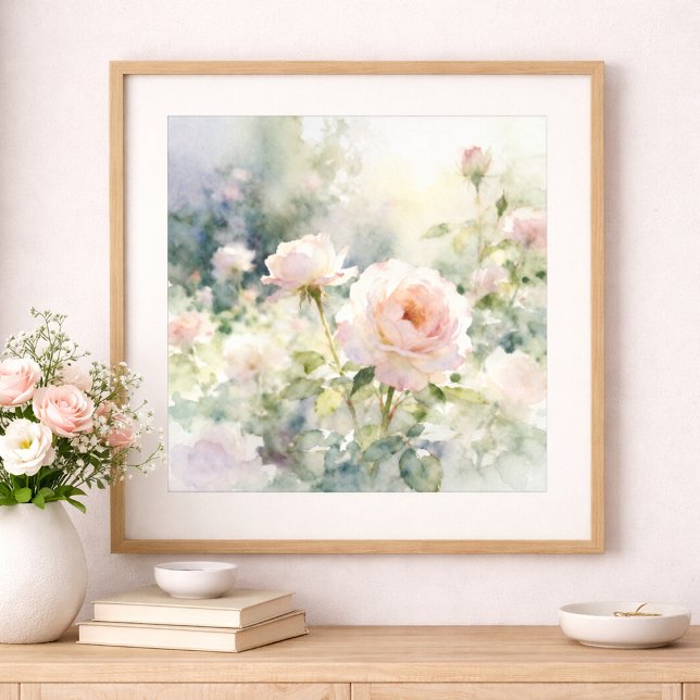 Rosarote Gartenrosen Poster (Von Creator hochgeladen)
