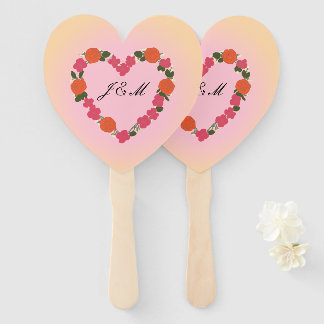 Rosarote und orange Hochzeit Los 10 Fächer