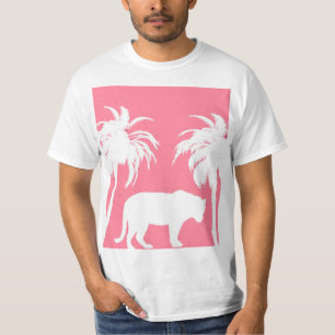 Rosaroter Dschungel T-Shirt