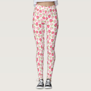 Rosarotes Erdbeermädchen - süß und fruchtig Leggings