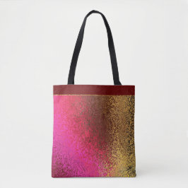 Rosarotes und Goldmuster Tasche