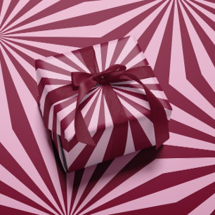 Rosarotes Wirbel-Wrap-Papier Geschenkpapier
