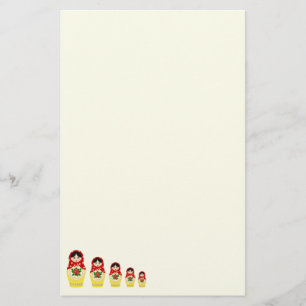 Rosauer Matryoshka Nistpuppen Briefpapier
