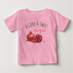 Rosch ha-Schana jüdisches Neujahrsfest Pomegranate Baby T-shirt