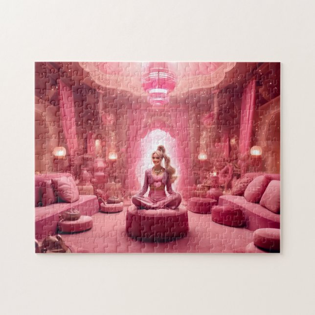 Röschenschloss der rosa Fee Meditation (Horizontal)