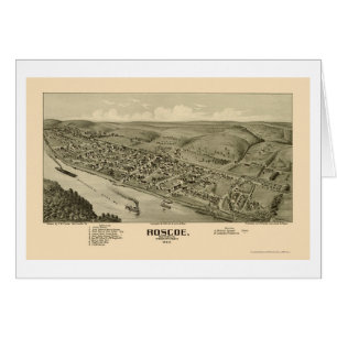 Roscoe, carte panoramique de PA - 1902