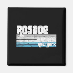 Roscoe New York Ny Retro Urlaub Skiurlaub Wandern  Magnet