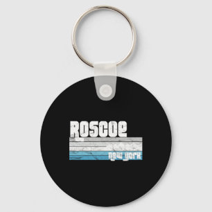 Roscoe New York Ny Retro Urlaub Skiurlaub Wandern Schlüsselanhänger