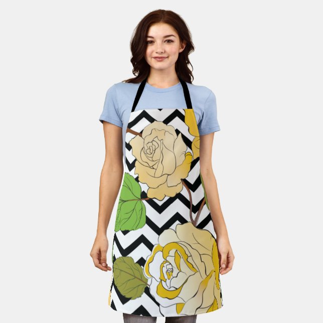 Rose 12 schürze (Getragen)