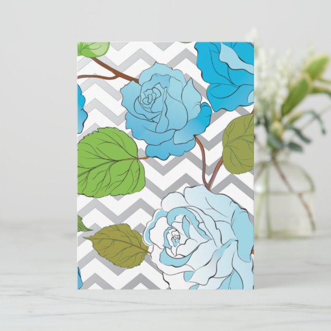 Rose 14 dankeskarte (Stehend Vorderseite)