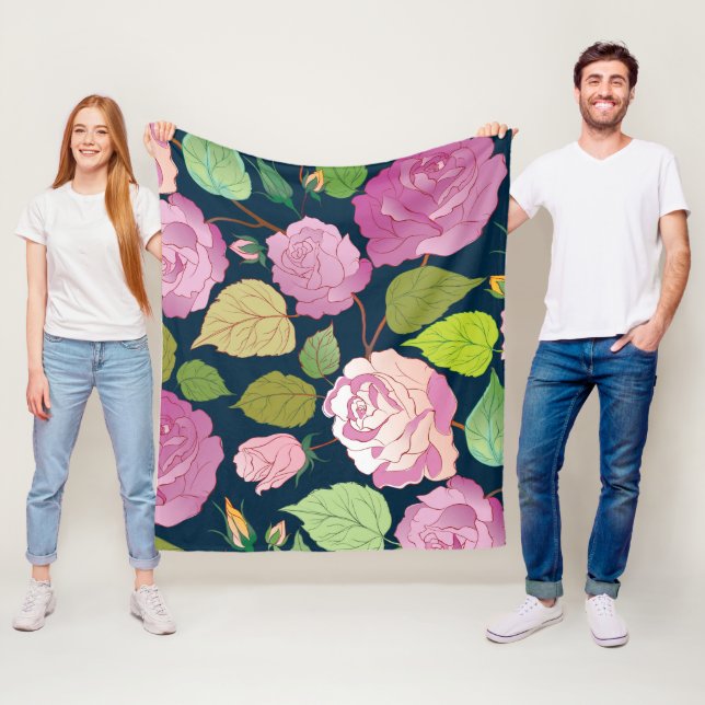 Rose 16 fleecedecke (Beispiel)