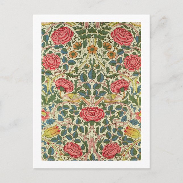 'Rose', 1883 (Baumwolle) Postkarte (Vorderseite)