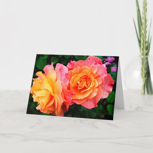 Rose 1 Carte de note vierge (Devant)