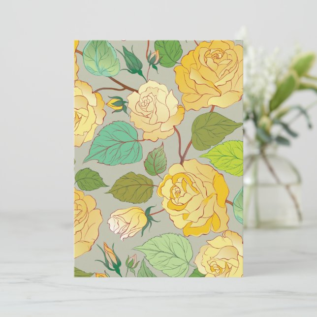 ROSE 1 DANKESKARTE (Stehend Vorderseite)