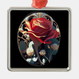 ROSE #1 ORNAMENT AUS METALL