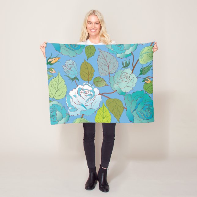 Rose 23 fleecedecke (Beispiel)