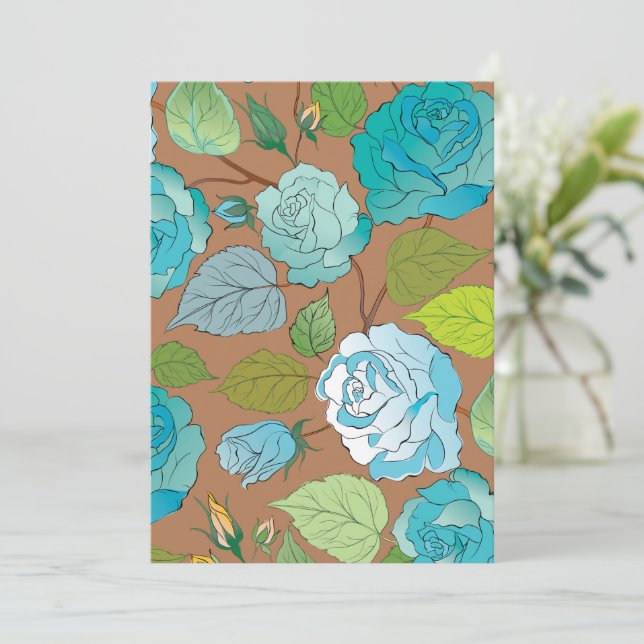 Rose 25 dankeskarte (Stehend Vorderseite)