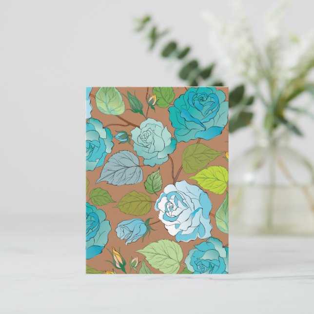 Rose 25 feiertagspostkarte (Stehend Vorderseite)