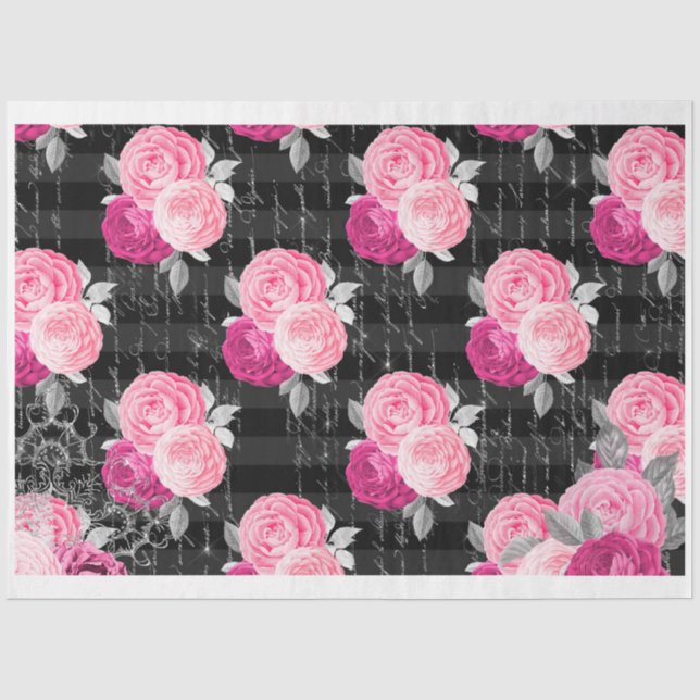 Rose 2 Dekoupage Paper Seidenpapier (Vorderseite)