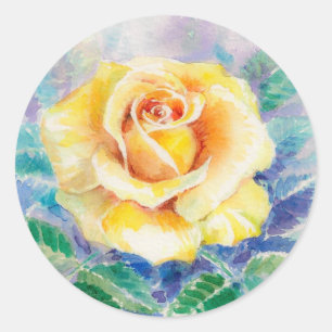 ROSE 2 RUNDER AUFKLEBER