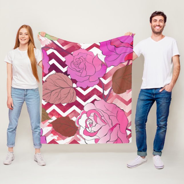 Rose 33 fleecedecke (Beispiel)