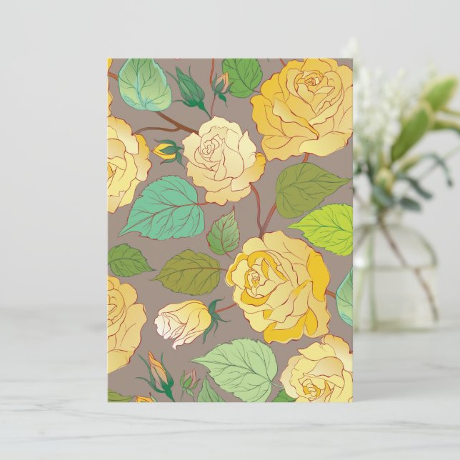 ROSE 3 DANKESKARTE (Stehend Vorderseite)