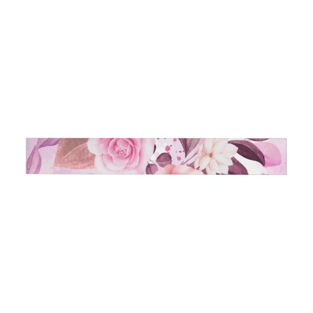 ROSE 4 Rundum-Adressaufkleber (Person)
